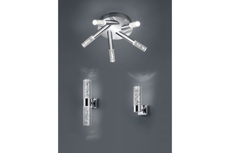 Bolsa H2O LED vägglampa 2L krom/ bubbelglas - Vit - Belysning - Lampor & belysning inomhus - Vägglampa