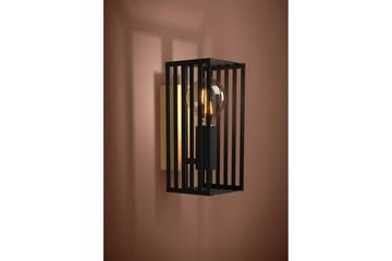 Vägglampa Eglo Cidraz Svart/Trä - Belysning - Lampor & belysning inomhus - Vägglampa