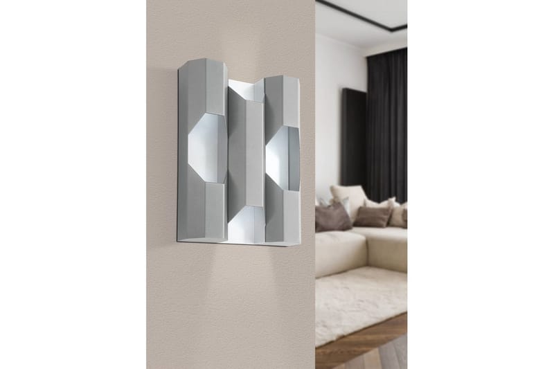 Vägglampa Eglo Zinacua - Silver - Belysning - Lampor & belysning inomhus - Vägglampa