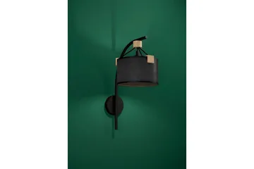 Vägglampa Eglo Potosi Svart/Trä - Belysning - Lampor & belysning inomhus - Vägglampa - Väggarmatur