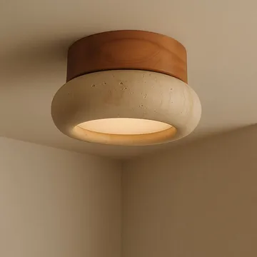 Eryvin Vägglampa 15 cm Rund - Ek Beige - Belysning - Lampor & belysning inomhus - Vägglampa