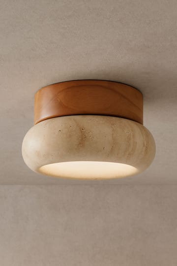 Eryvin Vägglampa 15 cm Rund - Ek Beige - Belysning - Lampor & belysning inomhus - Vägglampa