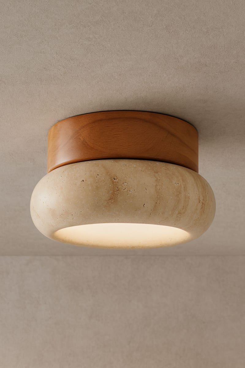 Eryvin Vägglampa 15 cm Rund - Ek Beige - Belysning - Lampor & belysning inomhus - Vägglampa