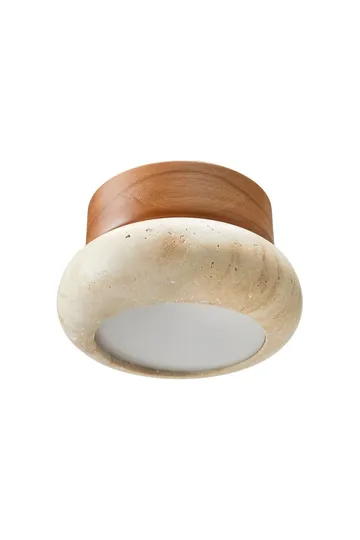 Eryvin Vägglampa 15 cm Rund - Ek Beige - Belysning - Lampor & belysning inomhus - Vägglampa