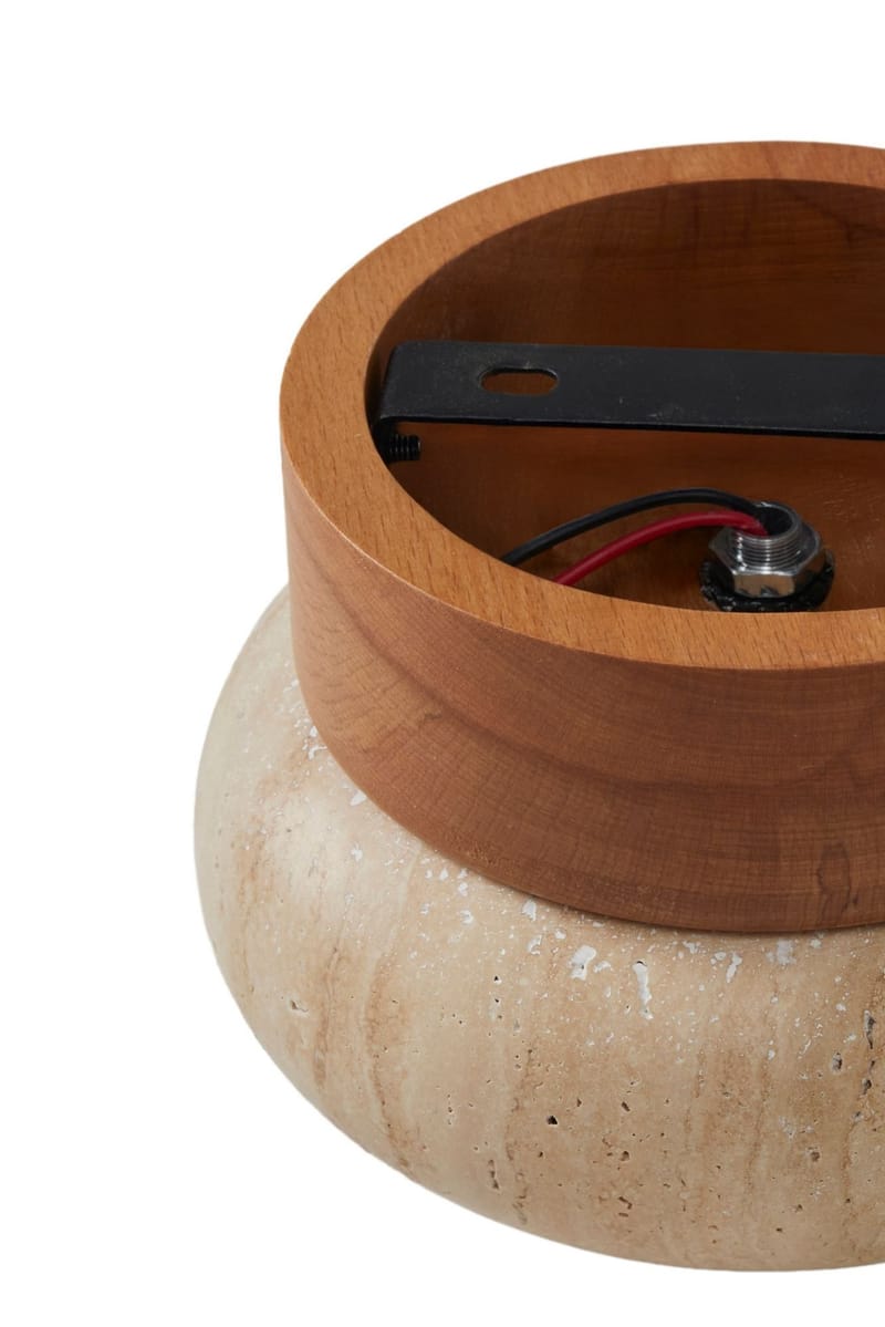 Eryvin Vägglampa 15 cm Rund - Ek Beige - Belysning - Lampor & belysning inomhus - Vägglampa