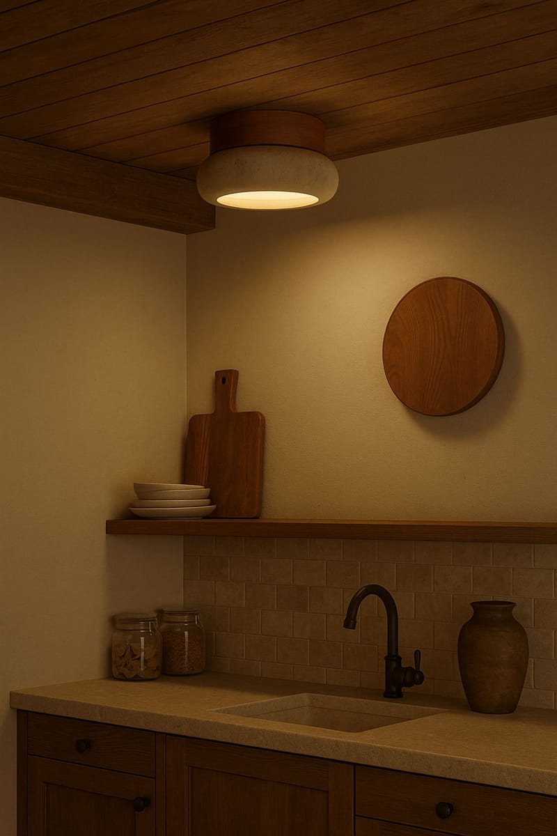 Eryvin Vägglampa 15 cm Rund - Ek Beige - Belysning - Lampor & belysning inomhus - Vägglampa