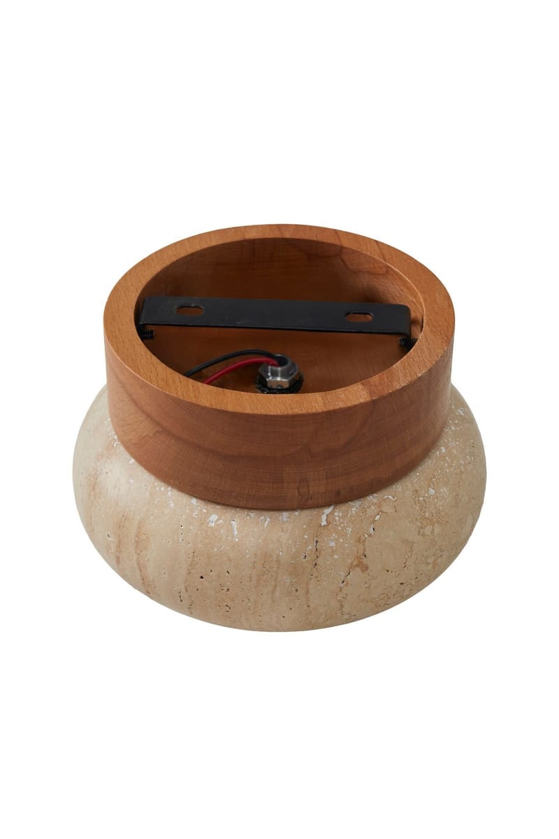 Eryvin Vägglampa 15 cm Rund - Ek Beige - Belysning - Lampor & belysning inomhus - Vägglampa