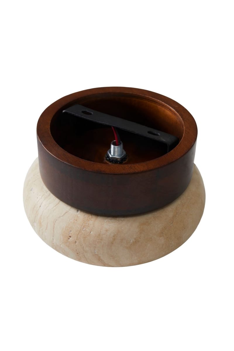 Eryvin Vägglampa 15 cm Rund - Valnöt Beige - Belysning - Lampor & belysning inomhus - Vägglampa