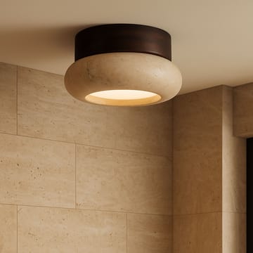 Eryvin Vägglampa 15 cm Rund - Valnöt Beige - Belysning - Lampor & belysning inomhus - Vägglampa