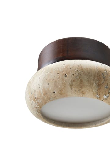 Eryvin Vägglampa 15 cm Rund - Valnöt Beige - Belysning - Lampor & belysning inomhus - Vägglampa