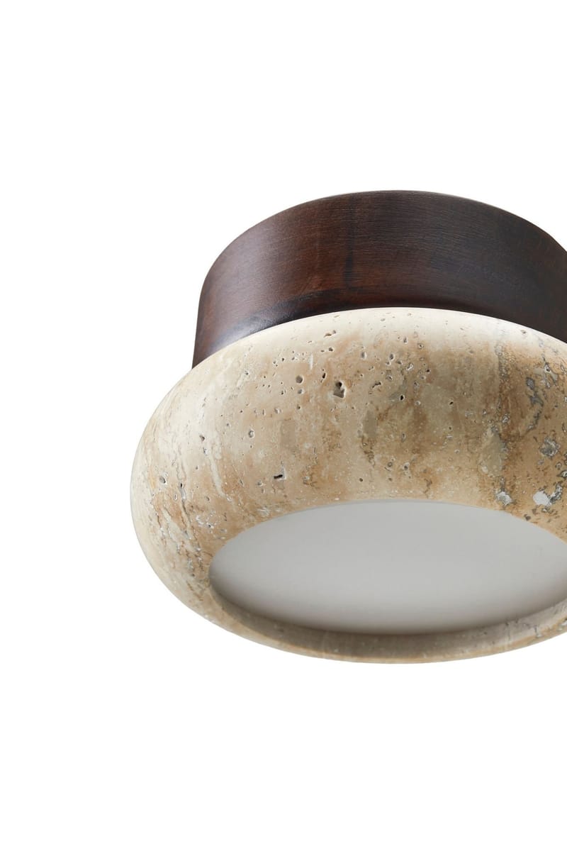 Eryvin Vägglampa 15 cm Rund - Valnöt Beige - Belysning - Lampor & belysning inomhus - Vägglampa