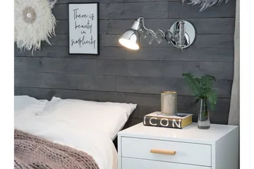 Harrington Vägglampa 33 cm - Silver - Belysning - Lampor & belysning inomhus - Vägglampa - Väggarmatur