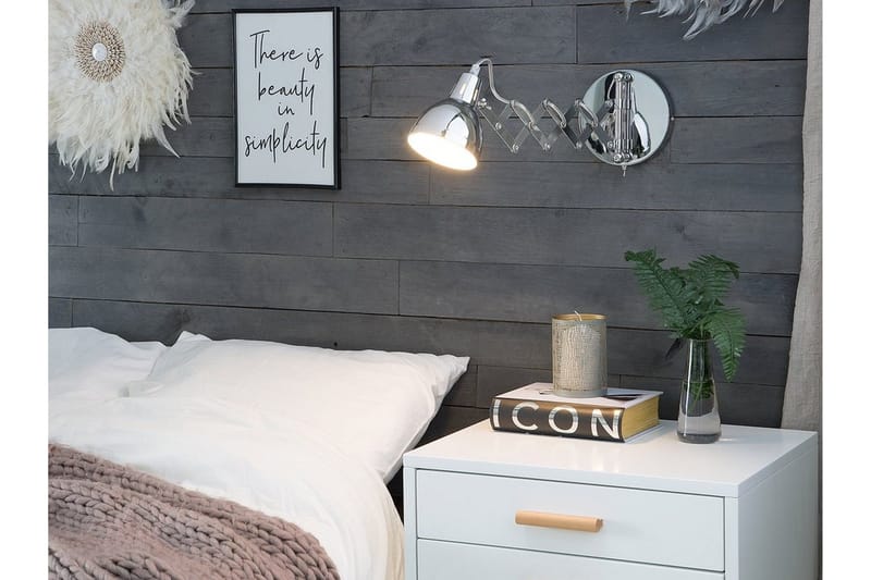 Harrington Vägglampa 33 cm - Silver - Belysning - Lampor & belysning inomhus - Vägglampa - Väggarmatur