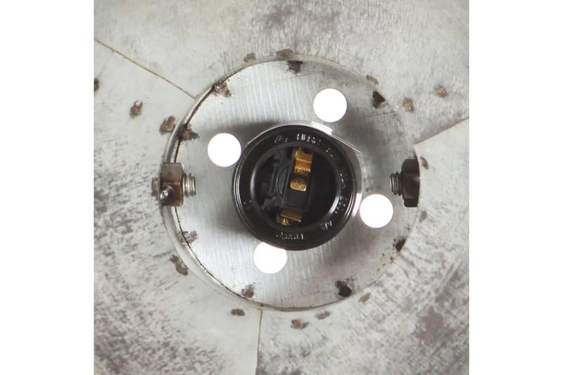 Industriell vägglampa silver 65x25 cm E27 - Silver - Sänglampa vägg - Väggarmatur - Vägglampa