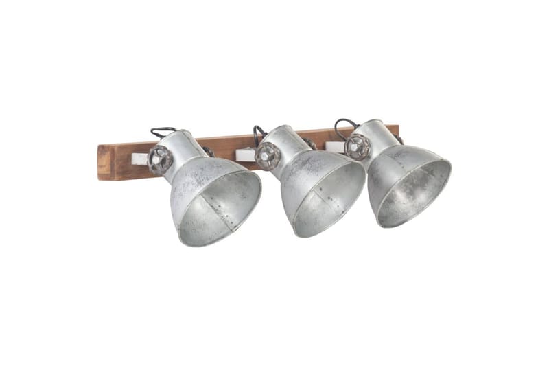 Industriell vägglampa silver 65x25 cm E27 - Silver - Sänglampa vägg - Väggarmatur - Vägglampa