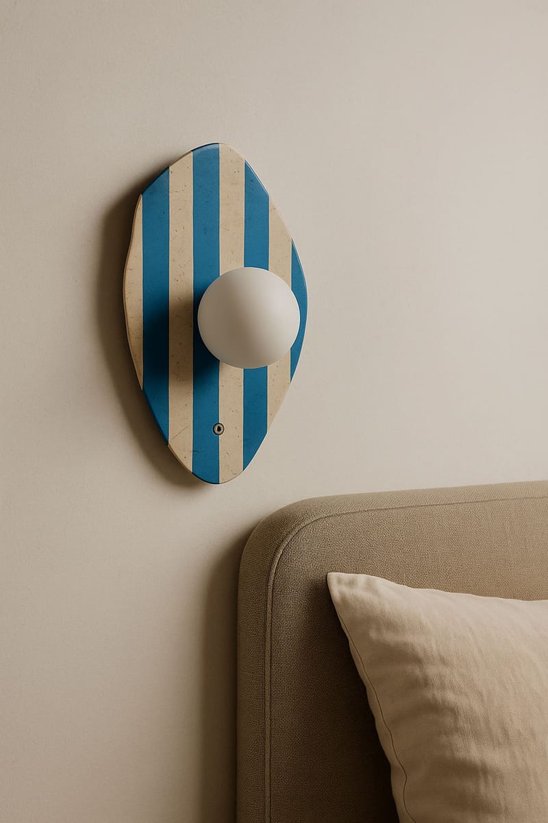 Javoren Vägglampa 10 cm - Beige, Vit, Blå - Belysning - Lampor & belysning inomhus - Vägglampa