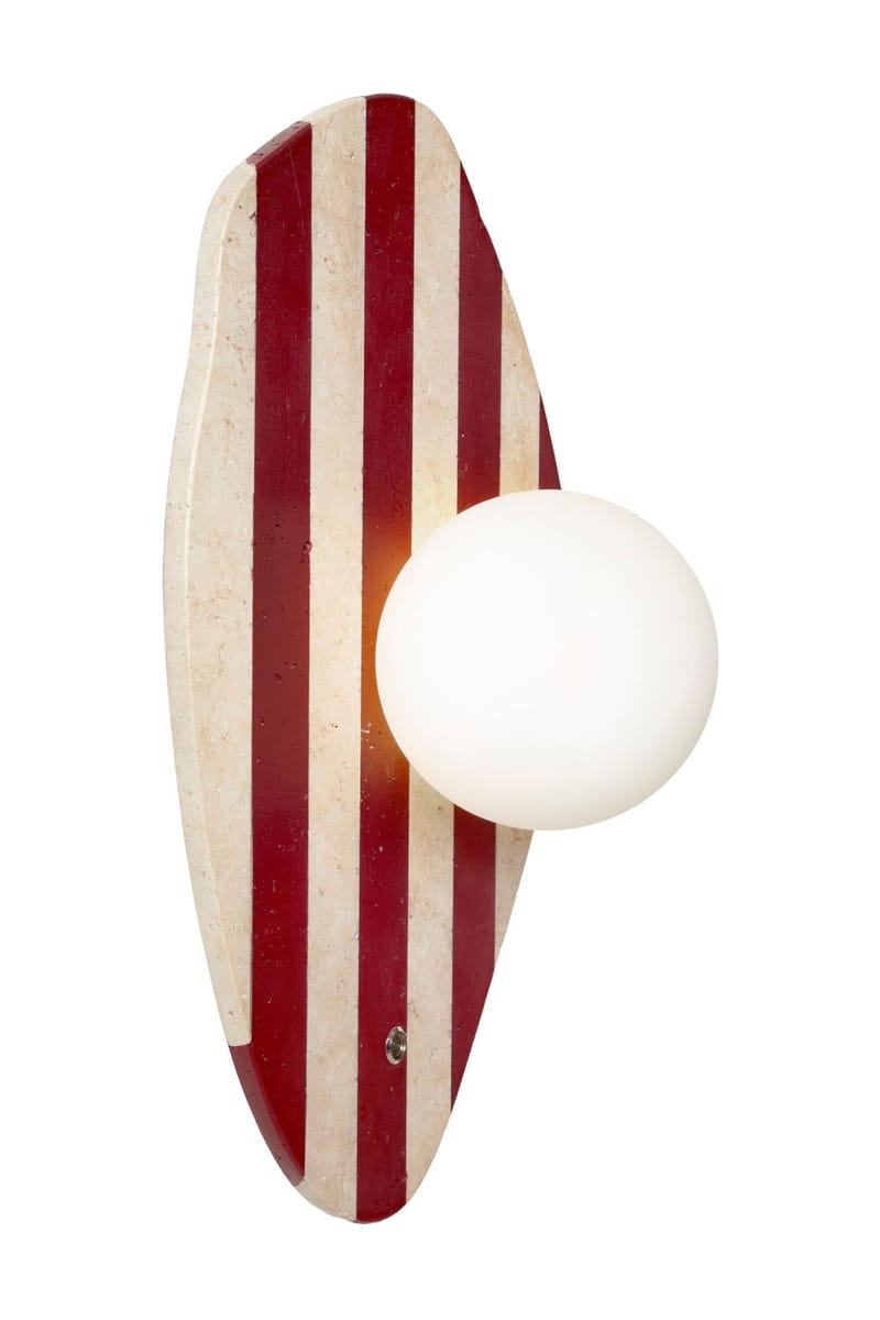 Javoren Vägglampa 10 cm - Beige, Vit, Röd - Belysning - Lampor & belysning inomhus - Vägglampa