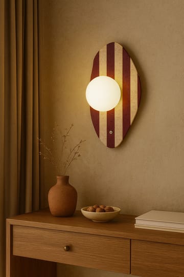 Javoren Vägglampa 10 cm - Beige, Vit, Röd - Belysning - Lampor & belysning inomhus - Vägglampa