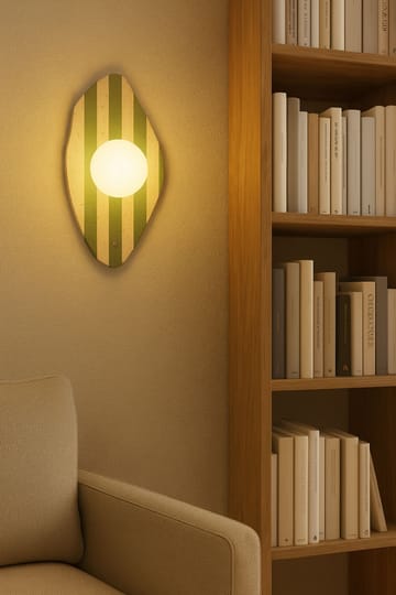 Javoren Vägglampa 10 cm - Beige Vit Grön - Belysning - Lampor & belysning inomhus - Vägglampa