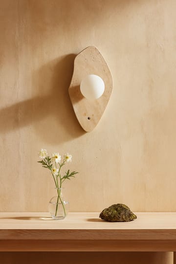 Javoren Vägglampa 10 cm - Beige Vit - Belysning - Lampor & belysning inomhus - Vägglampa