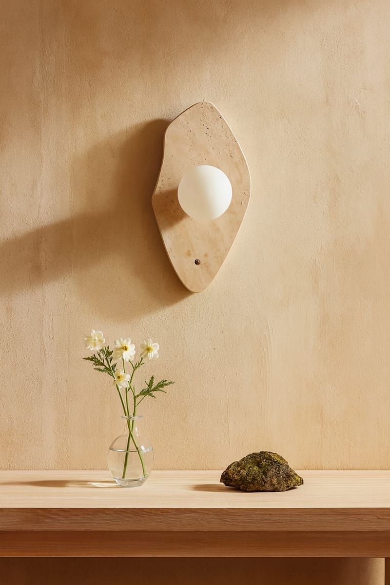 Javoren Vägglampa 10 cm - Beige Vit - Belysning - Lampor & belysning inomhus - Vägglampa