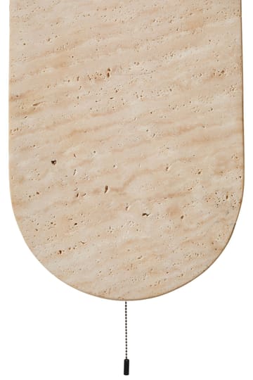 Kummer Vägglampa 10 cm Oval - Beige Och Vit - Belysning - Lampor & belysning inomhus - Vägglampa