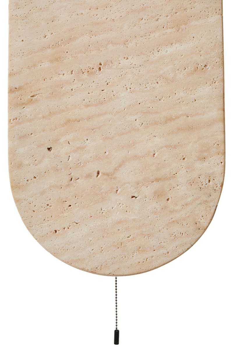 Kummer Vägglampa 10 cm Oval - Beige Och Vit - Belysning - Lampor & belysning inomhus - Vägglampa