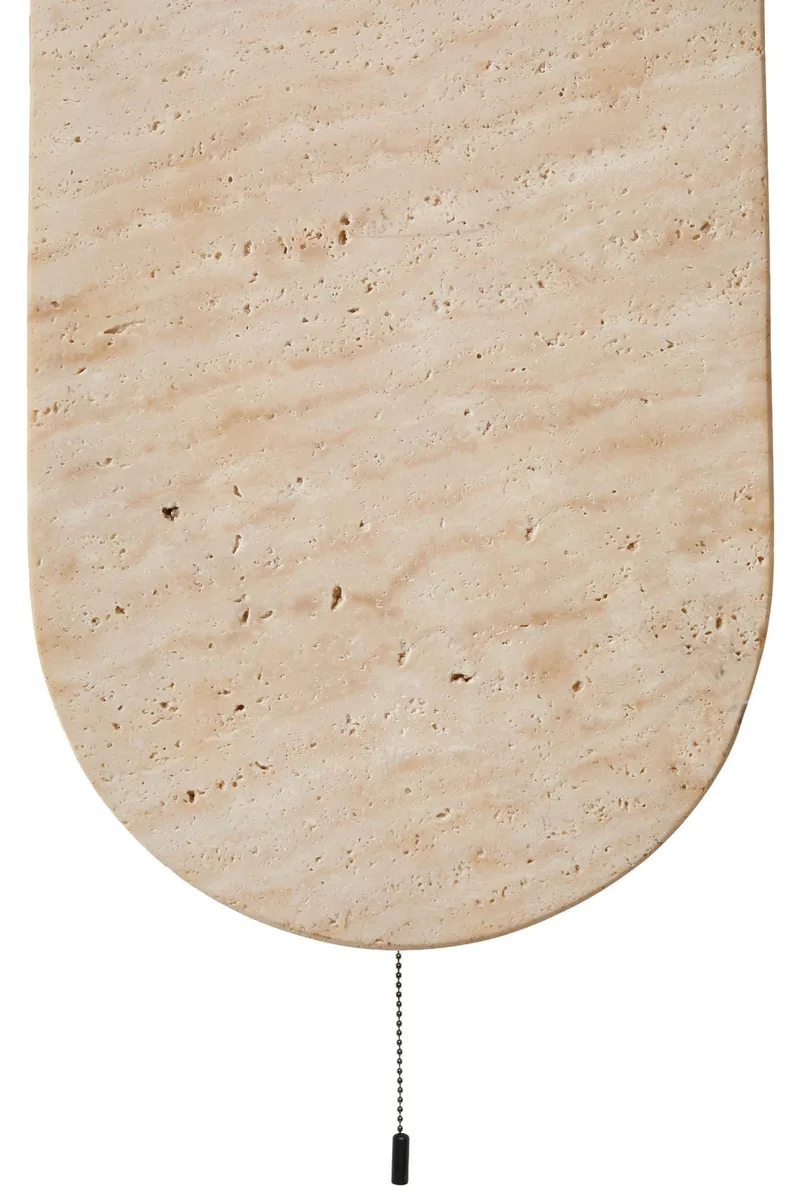 Kummer Vägglampa 10 cm Oval - Beige Och Vit - Belysning - Lampor & belysning inomhus - Vägglampa