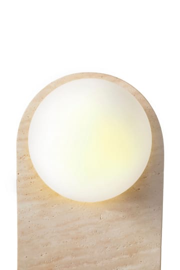 Kummer Vägglampa 10 cm Oval - Beige Och Vit - Belysning - Lampor & belysning inomhus - Vägglampa