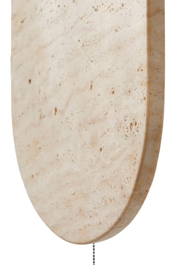 Kummer Vägglampa 10 cm Oval - Beige Och Vit - Belysning - Lampor & belysning inomhus - Vägglampa