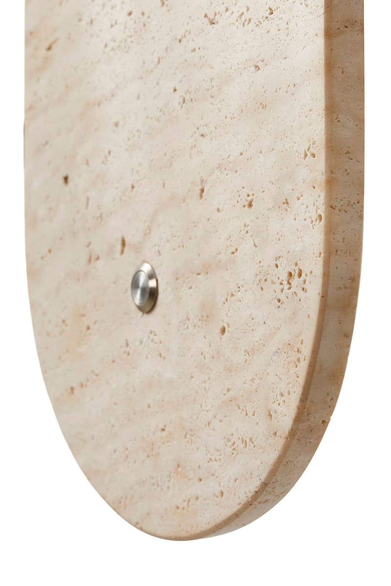 Kummer Vägglampa 10 cm Oval - Sliten Beige Vit - Belysning - Lampor & belysning inomhus - Vägglampa