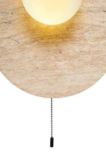 Kummer Vägglampa 10 cm Rund - Beige Och Vit - Belysning - Lampor & belysning inomhus - Vägglampa