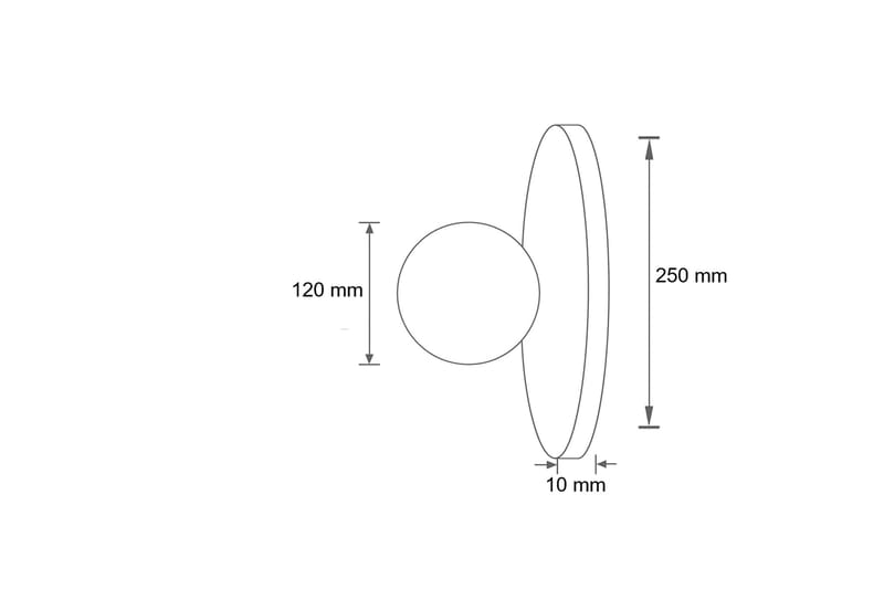 Kummer Vägglampa 12 cm Rund - Beige Och Vit - Belysning - Lampor & belysning inomhus - Vägglampa