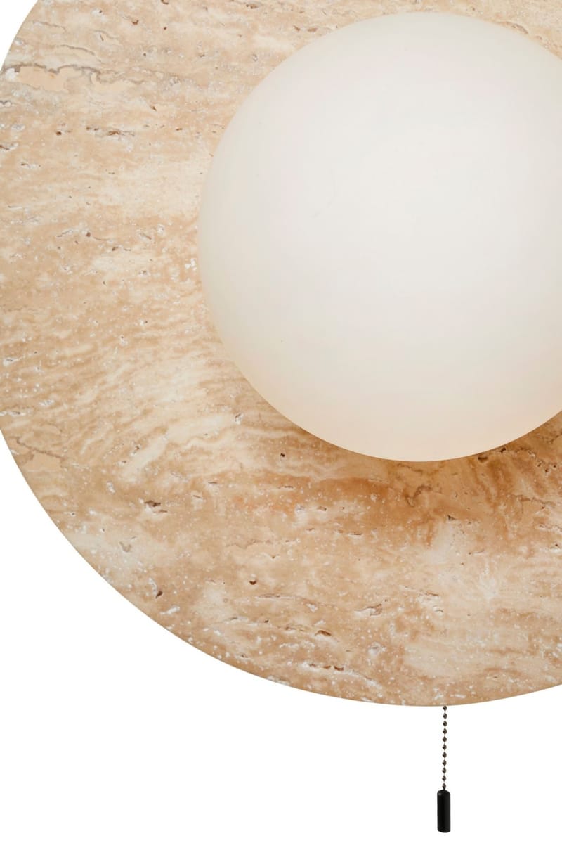 Kummer Vägglampa 12 cm Rund - Beige - Belysning - Lampor & belysning inomhus - Vägglampa