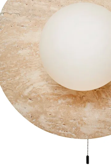 Kummer Vägglampa 12 cm Rund - Beige - Belysning - Lampor & belysning inomhus - Vägglampa