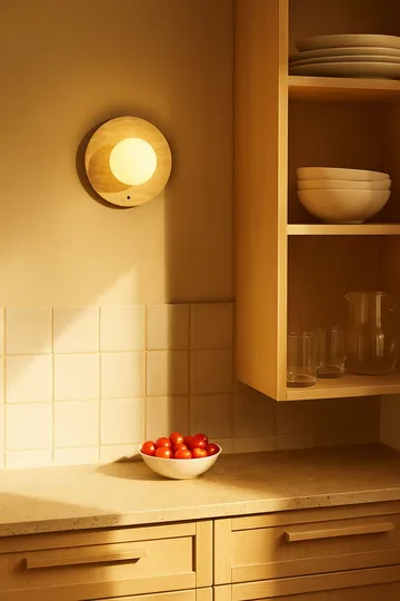 Kummer Vägglampa 12 cm Rund - Beige - Belysning - Lampor & belysning inomhus - Vägglampa