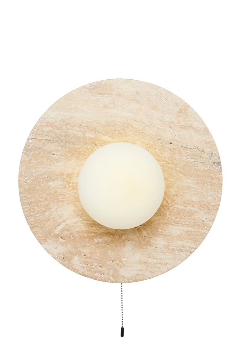 Kummer Vägglampa 12 cm Rund, Beige