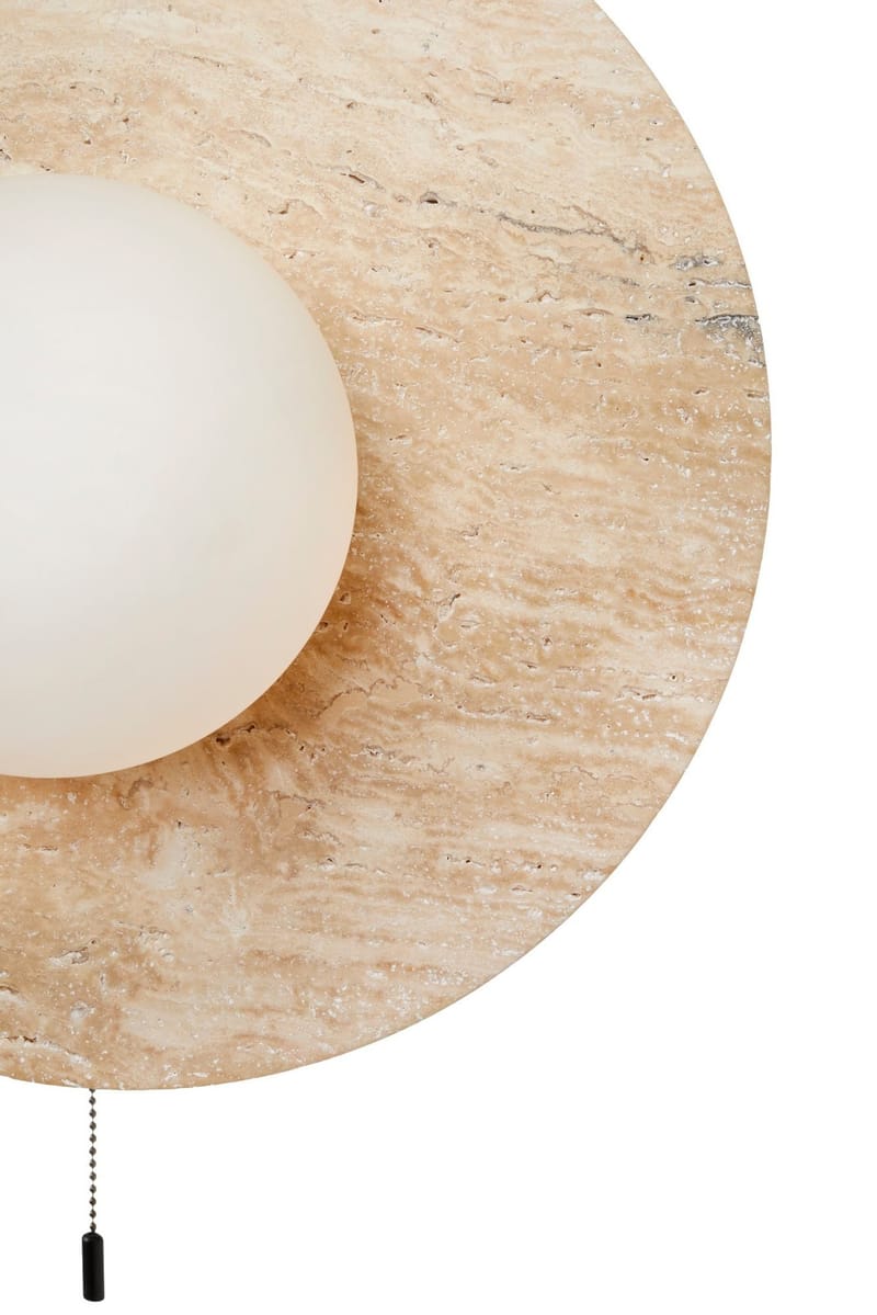 Kummer Vägglampa 12 cm Rund - Beige - Belysning - Lampor & belysning inomhus - Vägglampa