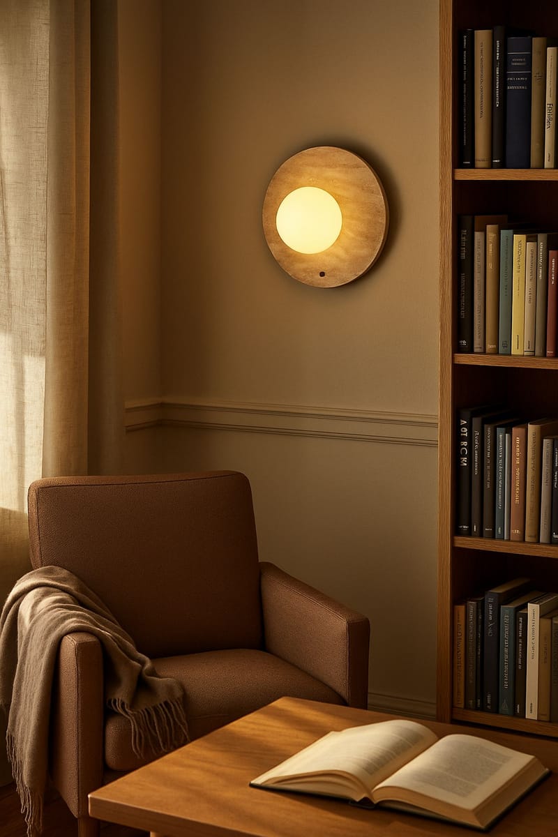 Kummer Vägglampa 12 cm Rund - Beige - Belysning - Lampor & belysning inomhus - Vägglampa