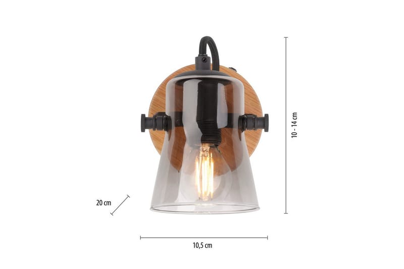 Langström Just Light Vägg/taklampa - Wood - Belysning - Lampor & belysning inomhus - Vägglampa