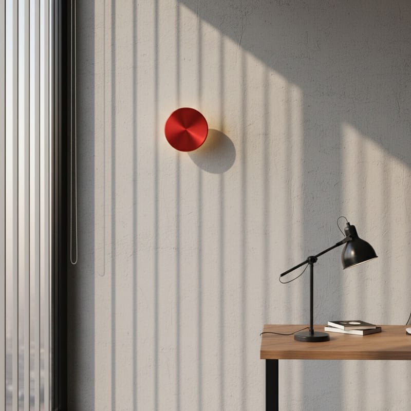 Loomba Vägglampa 15 cm Rund - Röd - Belysning - Lampor & belysning inomhus - Vägglampa