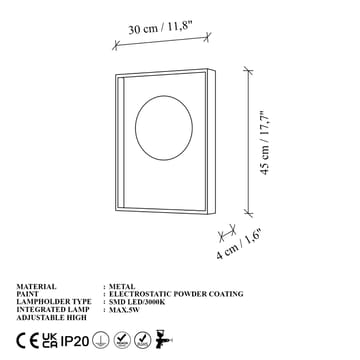 Loomba Vägglampa 45 cm - Röd - Belysning - Lampor & belysning inomhus - Vägglampa