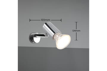 Lorenzo H2O vägglampa 1L GU10 krom - Krom - Belysning - Lampor & belysning inomhus - Vägglampa