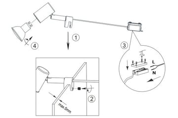 Lorenzo H2O Vägglampa 1L GU10 krom - Krom - Belysning - Lampor & belysning inomhus - Vägglampa