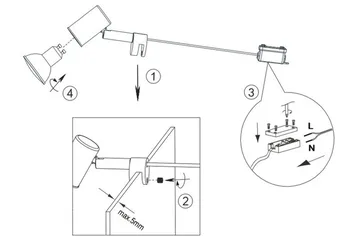 Lorenzo H2O Vägglampa 1L GU10 mattsvart - Matt svart - Belysning - Lampor & belysning inomhus - Vägglampa