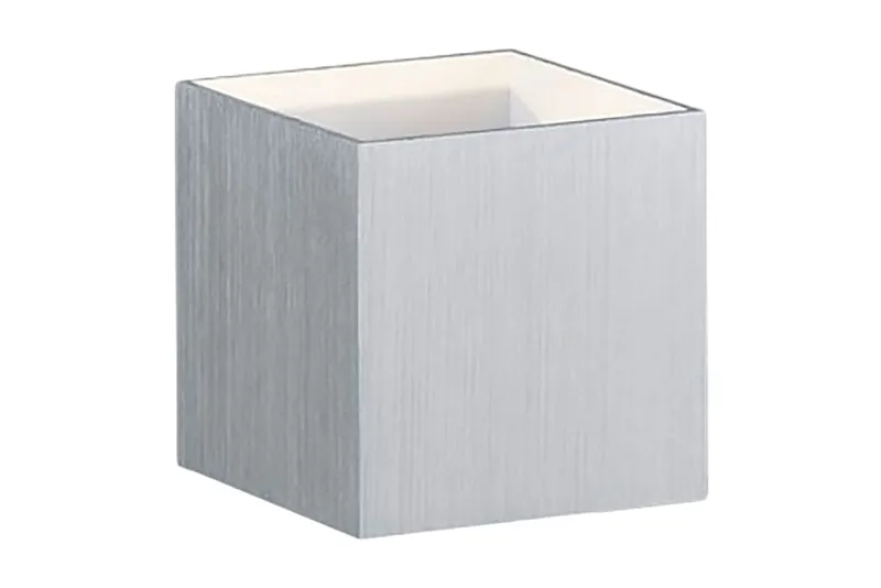 Louis LED Vägglampa borstad aluminium, Vit