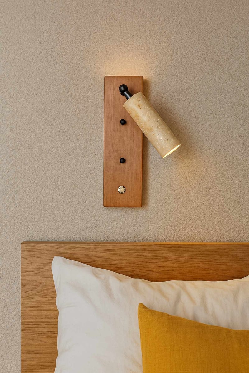 Orvyn Vägglampa 13 cm - Beige Ek - Belysning - Lampor & belysning inomhus - Vägglampa