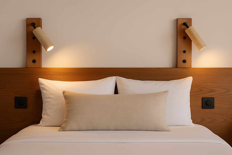 Orvyn Vägglampa 13 cm - Beige Ek - Belysning - Lampor & belysning inomhus - Vägglampa