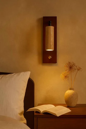 Orvyn Vägglampa 13 cm - Beige Valnöt - Belysning - Lampor & belysning inomhus - Vägglampa