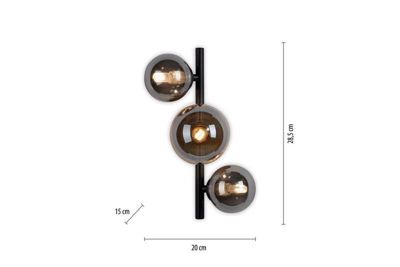 Popsicle Paul Neuhaus Vägglampa - Black - Belysning - Lampor & belysning inomhus - Vägglampa